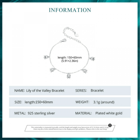 Bratara argint cu flori de margaritar [12]