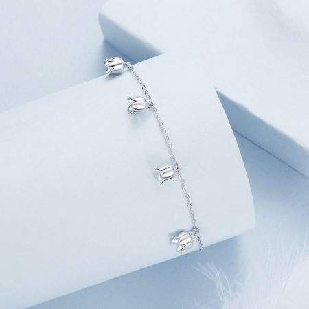 Bratara argint cu flori de margaritar [2]