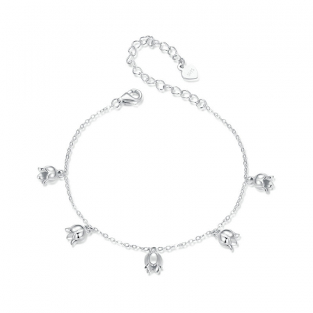 Bratara argint cu flori de margaritar [8]