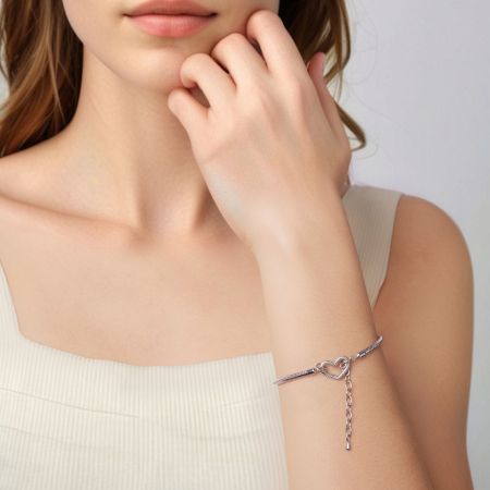 Bratara argint cu inima [3]