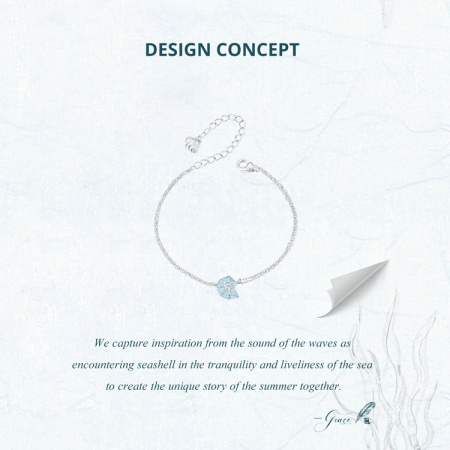 Bratara argint cu melc de mare [12]