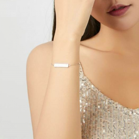 Bratara argint cu mesaj intelept Life well spent long [2]