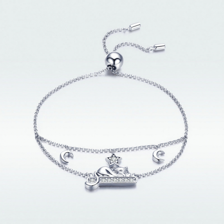 Bratara argint cu pisicuta si zirconii [3]