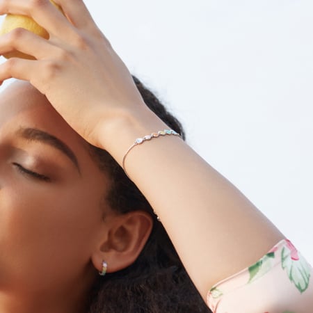 Bratara argint curcubeu de inimi [4]