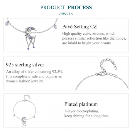 Bratara argint dreamcatcher cu semiluna si lotus [8]