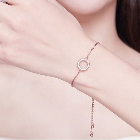 Bratara reglabila din argint geometrica cu zirconii [1]