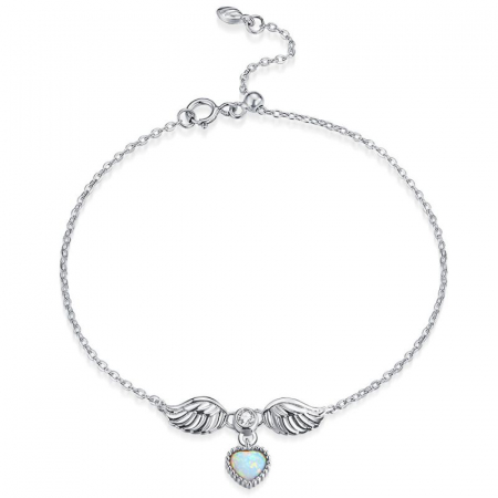 Bratara argint Inger Protector cu opal si zirconiu [0]