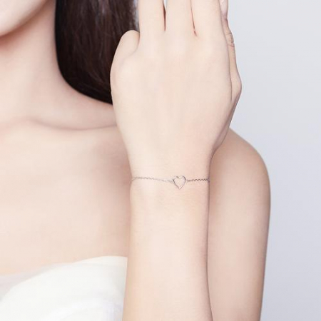 Bratara argint reglabila cu Inimioara [2]