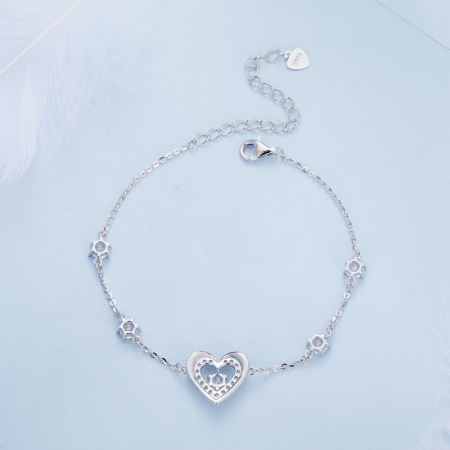 Bratara argint inima stralucitoare [6]