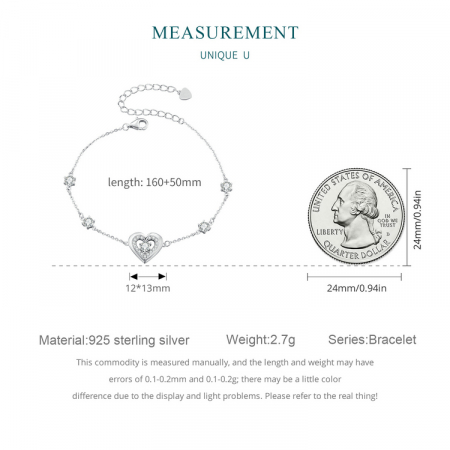 Bratara argint inima stralucitoare [13]