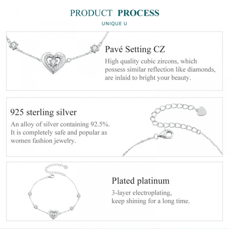 Bratara argint inima stralucitoare [11]