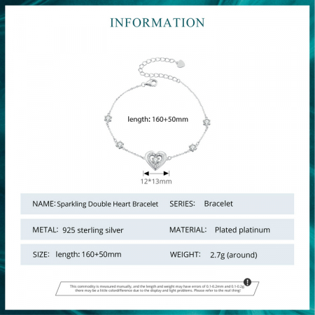 Bratara argint inima stralucitoare [12]