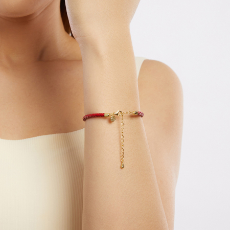 Bratara argint norocoasa cu sfoara rosie [8]