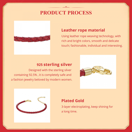 Bratara argint norocoasa cu sfoara rosie [11]