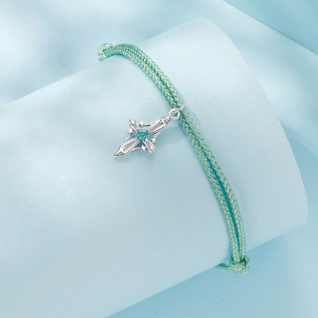 Bratara argint snur cu cruce [3]