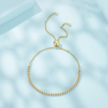 Bratara argint tennis ajustabila Elegance [6]