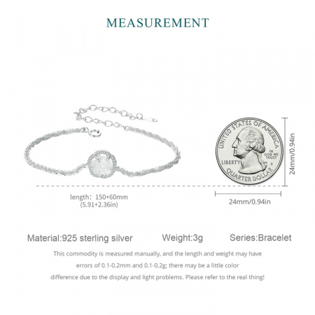 Bratara argint trandafir [15]