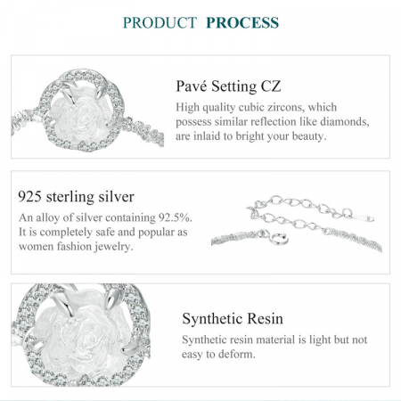 Bratara argint trandafir [13]