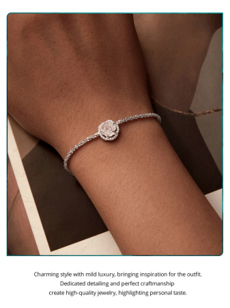 Bratara argint trandafir [12]