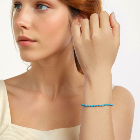 Bratara argint Turcoaz Sintetic [5]