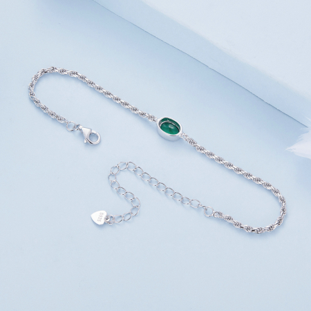 Bratara argint zirconiu verde chopard [5]