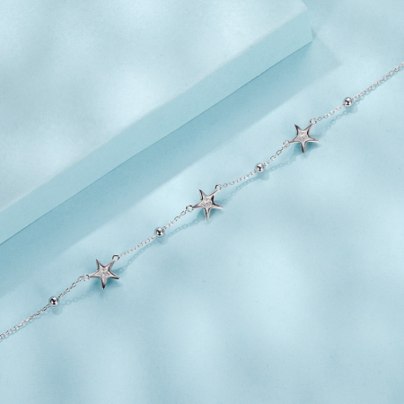 Bratara glezna argint cu stelute de mare [5]