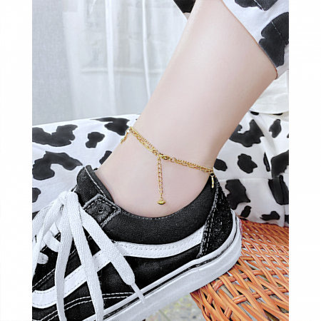 Bratara glezna dubla din inox cu fluturasi [10]