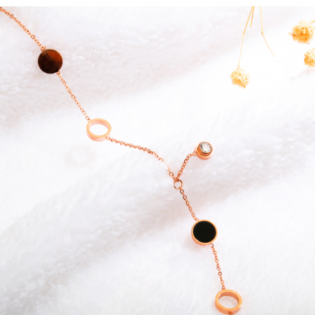 Bratara glezna inox cu cercuri [2]