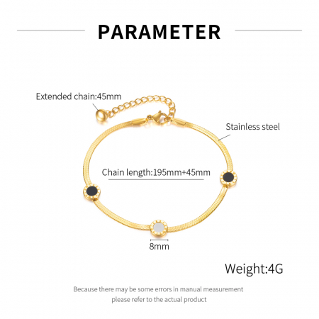 Bratara glezna inox cu cifre romane [6]