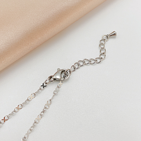 Bratara glezna inox cu fluturasi si zirconiu [13]