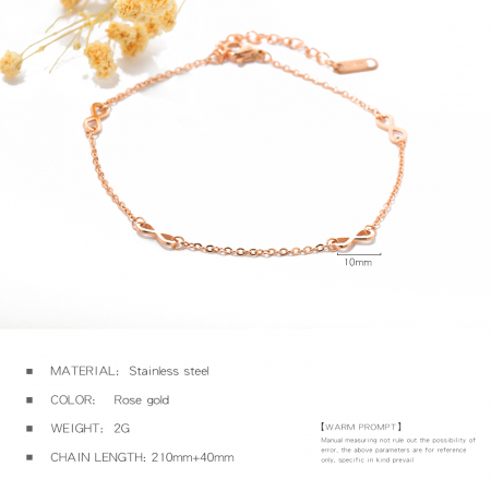 Bratara glezna inox cu infinit [10]