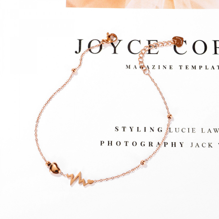 Bratara glezna inox cu inima, puls si smiley [2]