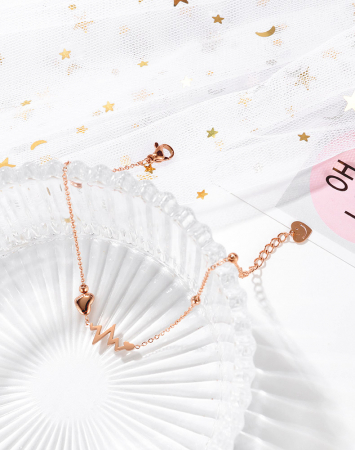 Bratara glezna inox cu inima, puls si smiley [11]