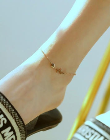 Bratara glezna inox cu inima, puls si smiley [15]