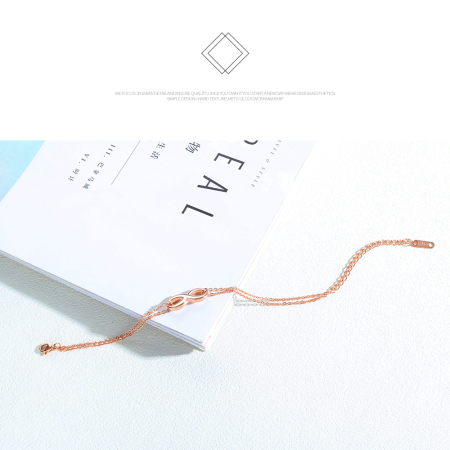 Bratara inox aurie cu simbol infinit – Eleganta si semnificatie eterna [2]