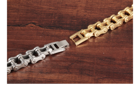 Bratara inox aurie lant moto – Putere, libertate si stil urban [5]