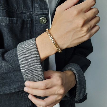 Bratara inox Bizantina aurie [1]