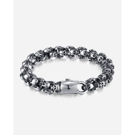 Bratara inox Cranii Gotice – Simbol al Rebelului Urban [14]