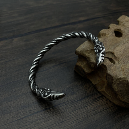 Bratara inox cu capete de soim [4]