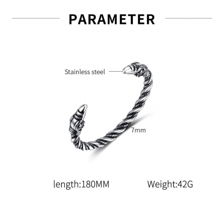 Bratara inox cu capete de soim [1]