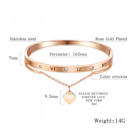 Bratara inox cu cifre romane [5]