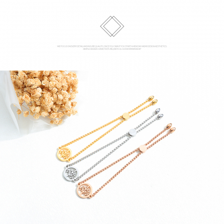 Bratara inox cu copacul vietii Rose Gold [2]