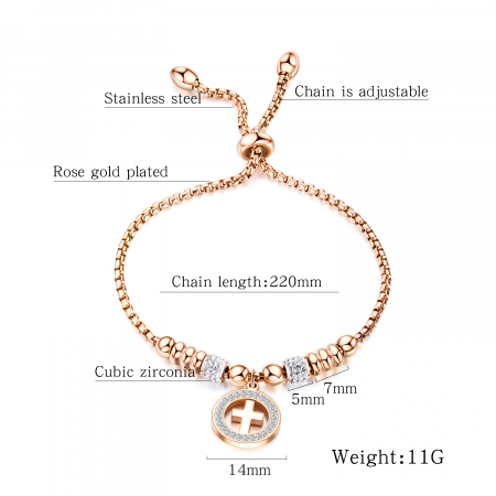 Bratara inox cu cruce [4]