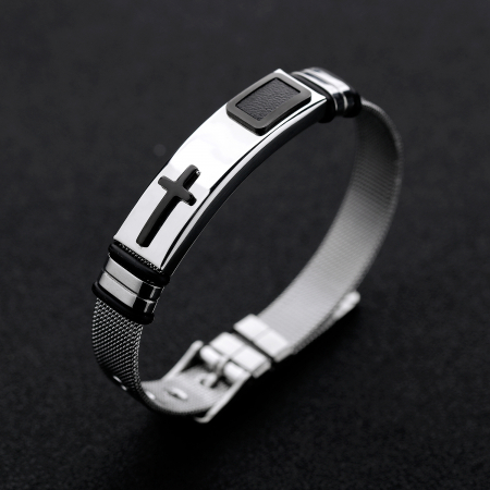 Bratara inox cu cruce [1]