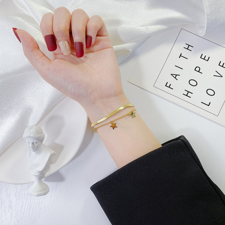 Bratara inox cu fluturasi [7]