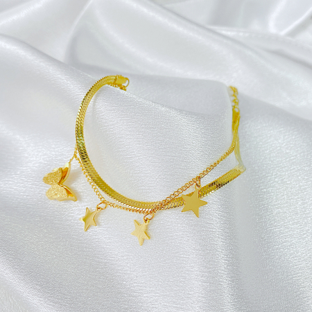 Bratara inox cu fluturasi [2]