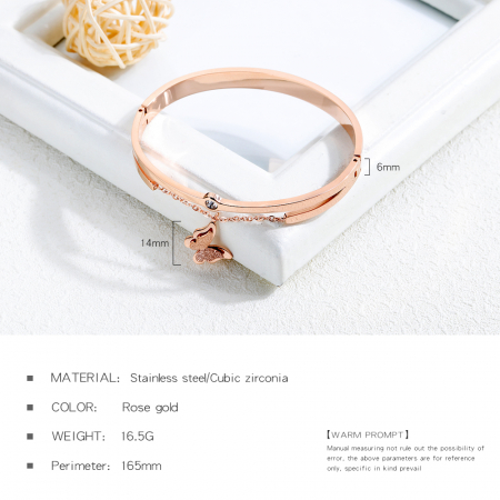 Bratara inox cu fluturasi [11]