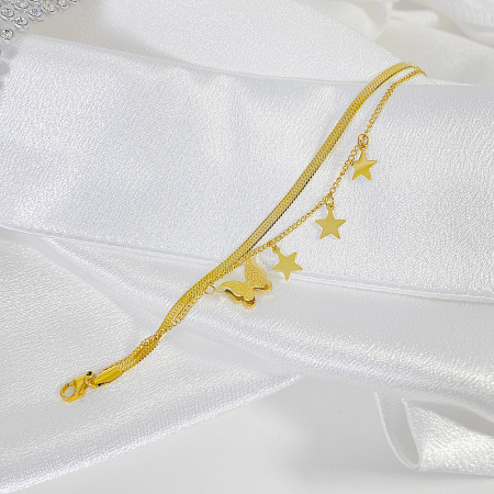 Bratara inox cu fluturasi [9]