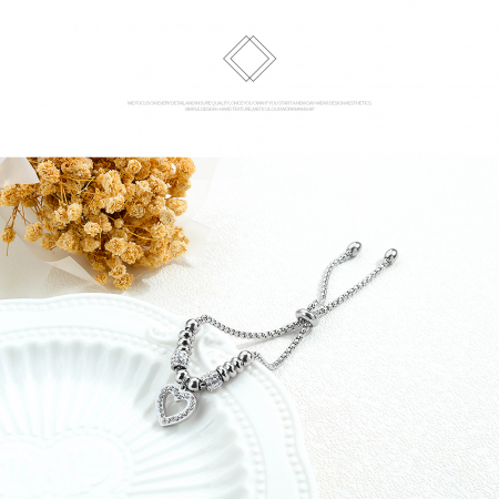 Bratara inox cu inimioara [3]