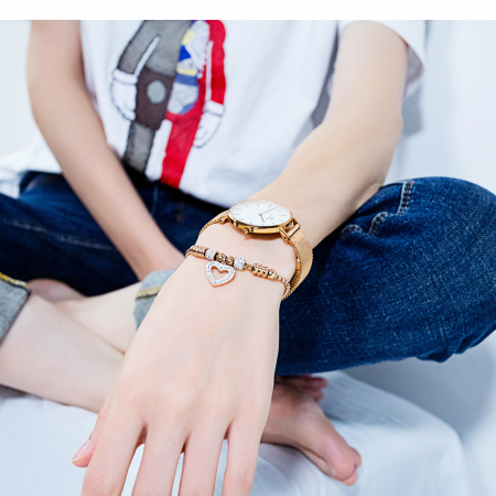 Bratara inox reglabila cu inimioara [1]